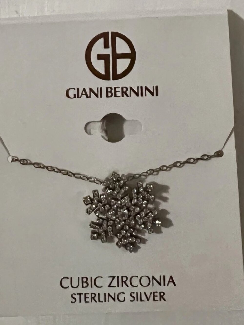 Gianni Bernini Sterling Silver Snowflake Pendant